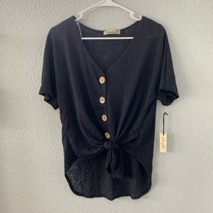 Cute Short Sleeve Button Cardigan